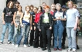SchülerInnengruppe aus Franken im Bundestag; Foto: Mathias Klätte