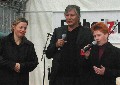 Podium auf dem Einheitmarkt 2003; Foto: Mathias Klätte