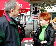 Straßenwahlkampf mit der Basis in Witten; Foto: privat