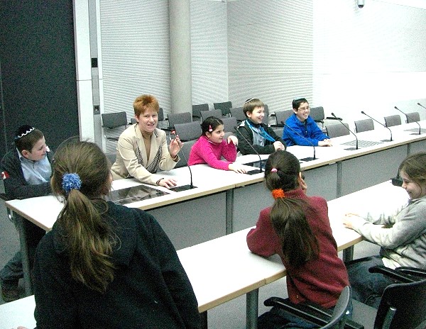 Jüdische Schüler zu Besuch; Foto: Axel Hildebrandt