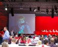 1. Parteitag der LINKEN in Cottbus; Foto: Elke Brosow