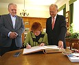 beim Oberbürgermeister von Memmingen Dr. Ivo Holzinger; Foto: Elke Brosow