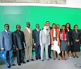 Besuch aus Gabun im Bundestag; Foto: Axel Hildebrandt