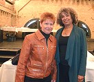 Begegnung mit Angela Davis; Foto: Elke Brosow