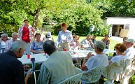 Petra Pau zum Solidaritätsbesuch in der Stillen Straße; Foto: Elke Brosow