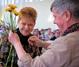 Spitzenkandidatin der Linke Liste zur BTW; Foto:  Fritz Fuchs