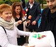 Torte für die längste Kuchentafel des Bezirks; Foto: Axel Hildebrandt