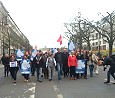 Rundgang der LINKEN: Vernunft statt Militär; Foto: Axel Hildebrandt