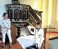 Lesung in der Satzkorner Dorfkirche; Foto: privat