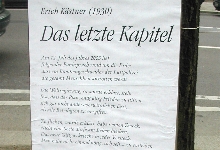 Erich Kästner: Das letzte Kapitel; Foto: Axel Hildebrandt